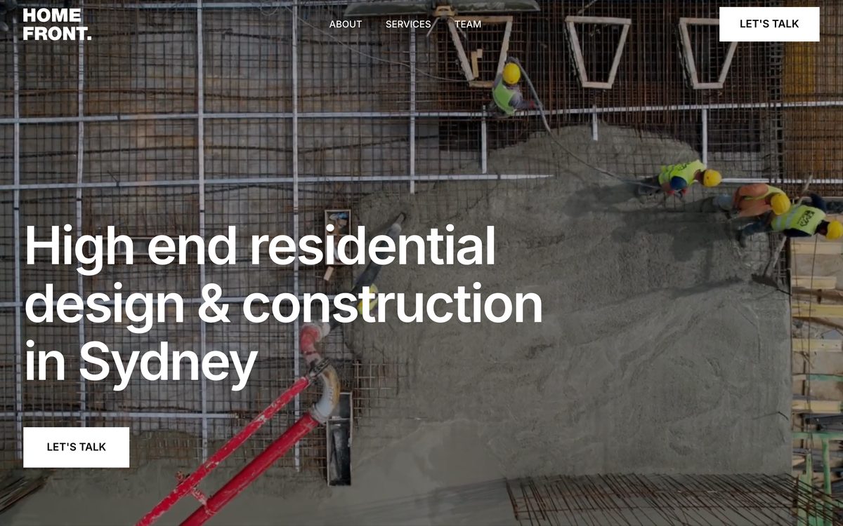 Homefront homepage